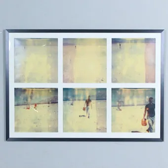 STEFANIE SCHNEIDER (1968). Hexaptiek / C-print, '' Gasoline '' (1999).