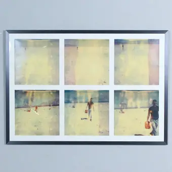 STEFANIE SCHNEIDER (1968). Hexaptiek / C-print, '' Gasoline '' (1999).