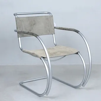 BESAU MARGUERRE / MIES VAN DER ROHE. pour Thonet, fauteuil cantilever, modèle 'S 533 F', limité, éd. 034/100, édition anniversaire.