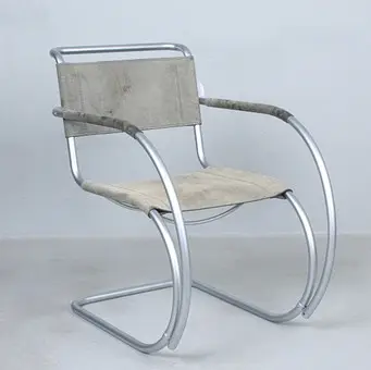 BESAU MARGUERRE / MIES VAN DER ROHE. for Thonet, cantilever chair, model 'S 533 F', limited, ed. 034/100, anniversary edition.