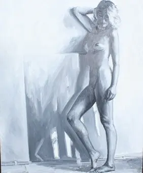 PETER HANDEL (*1949). Масло на деревянной панели, ''Ute'' (1987).