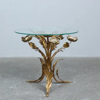 HANS KÖGL. Table d'appoint/table basse, années 1970/Hollywood Regency.