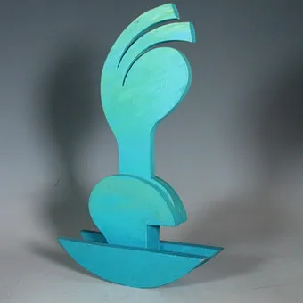 VIKTOR POPOV. Sculpture, 'Vert-Bleu'.