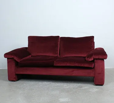 COR. Sofa / dvoumístná, model "Conseta", samet, Německo.