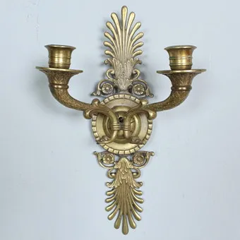 2-arm Empire style candelabra.