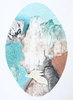 OSANNE NÈGRE (1934-2020). Lithographie, '' Sans titre '', signée, limitée 0/60.