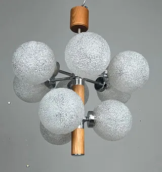 Plafondlamp 'Atomic' Space Age.