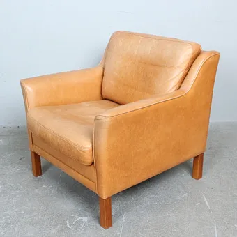 Armchair, leather Denmark, 1970s.