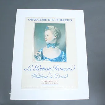 Nieznany artysta, plakat, ''Portret damy''.