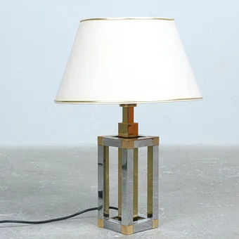 STEPHANE DEVIDTS. for WKR, Hollywood Regency table lamp 1980s, Germany.