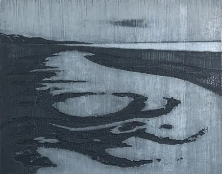 OTTO WILHELM EGLAU (1917-1988). Plaque d'impression pour '' Strandfigur V '' (1972).