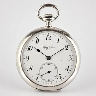SILVER GENTLEMAN'S POCKET WATCH - Ulysse Nardin, Le Locle/Geneva, Switzerland, circa 1900.