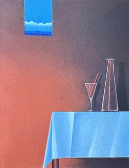 DOBOCAN, DORÉL.《静物》,2005年,木板油画,总尺寸约94.5 x 76.5厘米。