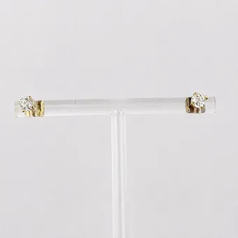 Ein Paar Brillant-OHRSTECKER - Gold 585/000.