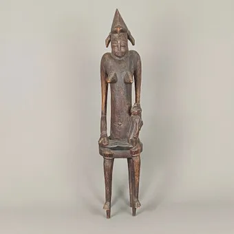 Mutter-Kind-Figur - Senufo, Elfenbeinküste.
