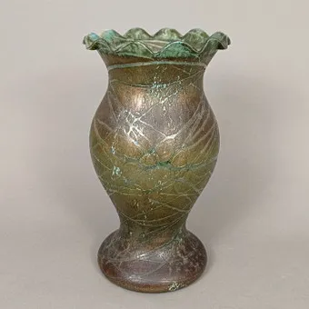 Große JUGENDSTIL-GLASVASE - wohl Böhmen, um 1900/1910.