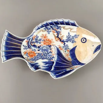 MISKA NA RYBY IMARI - JAPONSKO.