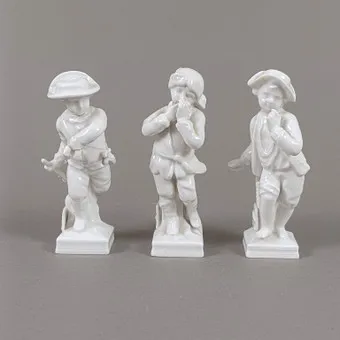 ELIAS MEYER. 3 Monatsfiguren/Sternzeichenfiguren - KPM, Berlin.