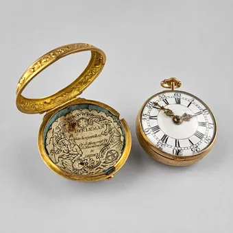 Pocket watch with outer case - England circa 1750.