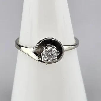 DIAMANTRING - WEISSGOLD 750/000.