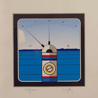 NÖFER, WERNER. Sans titre, sérigraphie couleur sur papier.