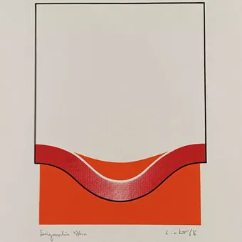 UNKNOWN ARTIST. Concrete composition, 1968, print on paper.