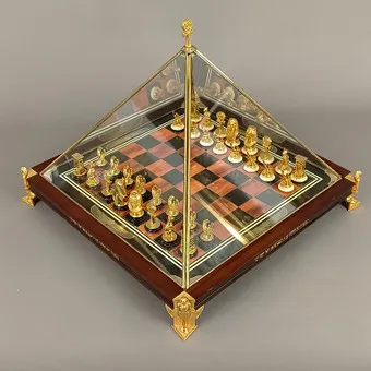 Schachspel "De schat van Toetanchamon", Franklin Mint 1997.