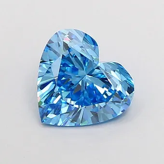 Loser blauer HERZ-DIAMANT von 2,0 ct. mit Lasersignatur.