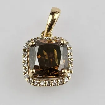 DIAMANTANHÄNGER - Gelbgold 585/000 (14 K).