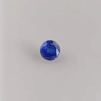 Tanzanite brute en taille brillant de 3,83 ct, certificat IGI.