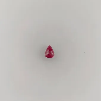 Loose ruby, pear cut, 2.49 ct, IGI certificate.