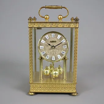 Torsion pendulum clock - August Schatz & Söhne, Germany, approx. 1950s/60s.