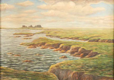 B. WESSEL. Krajobraz hallig.