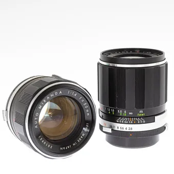 Objectifs Miranda Auto Miranda E 1:2,8 / 35mm (SN 1641993) et Auto Miranda 1:1,4 / 50mm (SN 2810921)