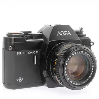 Agfa Selectronic 2, 35mm Spiegelreflexkamera ( SN 338616 ) mit Agfa Color Multi _ Coated 1:1,4/50mm ( SN 310580 ) Objektiv.