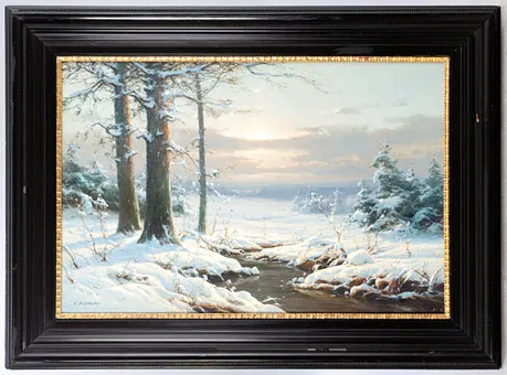 CARL KENZLER (1872-1947). Schneelandschaft.