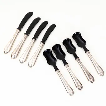 Caviar cutlery, 925 silver, Germany (8).
