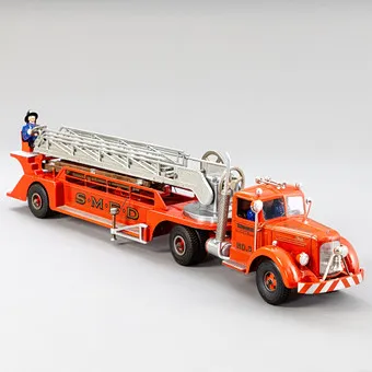 SMITH MILLER SMITTY TOYS。L Mack 旋转梯消防车，美国。