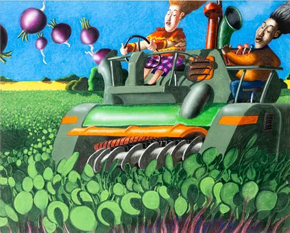 RICHARD ADAMS (NAR. 1960). Flying Turnips.