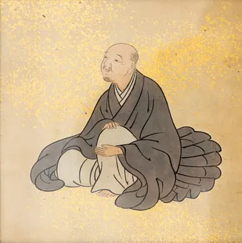 JAPANSE SCHOOL. Portret van een lekengeleerde uit de Edo-periode, 2e helft 20e eeuw