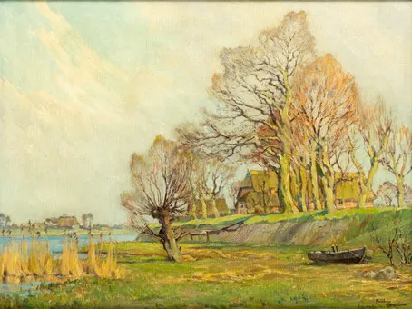 ADOLF MÜHLHAN (1886-1956). Ochsenwerder.