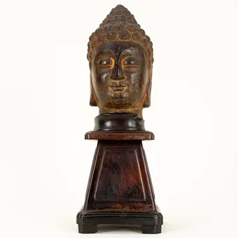 Buddha head, China, probably Ming Dynasty.