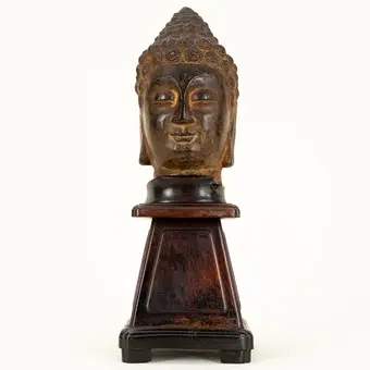 Buddha head, China, probably Ming Dynasty.