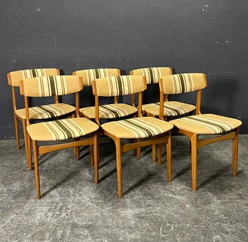 6 chaises Thorsø Møbelfabrik.