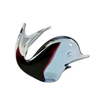 Figurine de dauphin en verre cristal de la marque CAV
