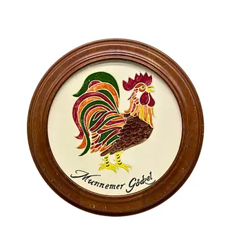 KERAMIKTELLER MIT DEM MOTIV „MUNNEMER GÖCKEL“ - JAHR 1991.