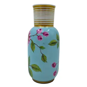 VASE WITH HAND-PAINTING BY FRITZ LAMMARSCH.