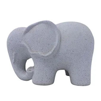 Elephant decorative figurine made of artificial stone.