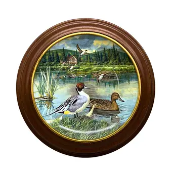 BART JERNER. ASSIETTE DE COLLECTION LIMITÉE « THE PINTAIL » EN PORCELAINE DE LA MARQUE EDWIN M. KNOWLES.
