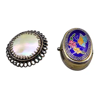 Set broche en pillendoosje